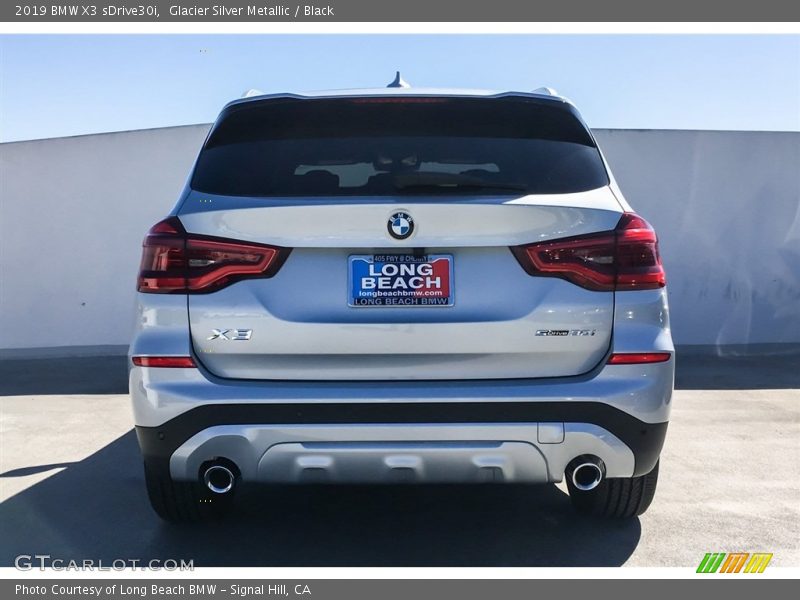 Glacier Silver Metallic / Black 2019 BMW X3 sDrive30i