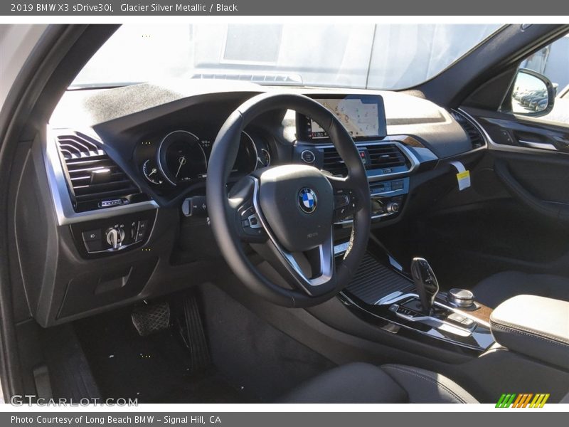Glacier Silver Metallic / Black 2019 BMW X3 sDrive30i