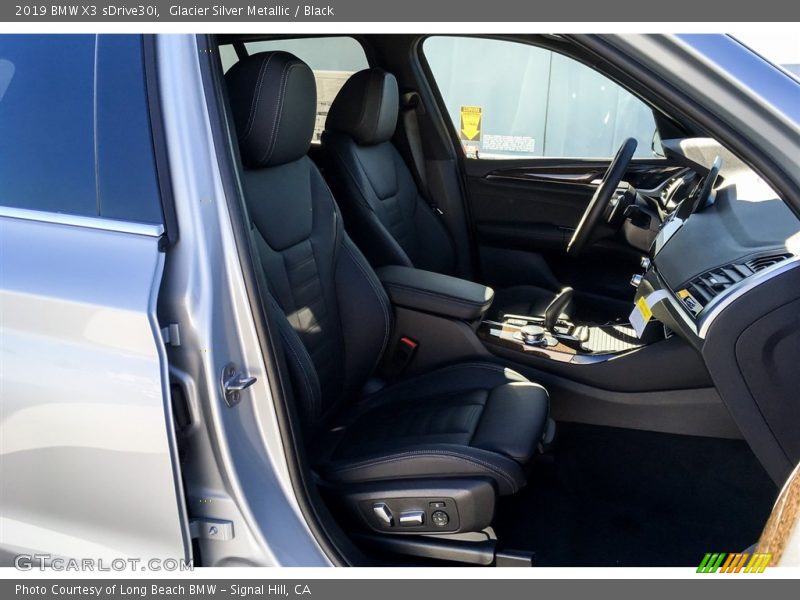 Glacier Silver Metallic / Black 2019 BMW X3 sDrive30i