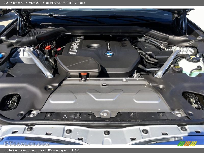 Glacier Silver Metallic / Black 2019 BMW X3 sDrive30i