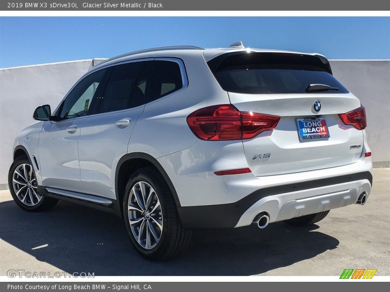 Glacier Silver Metallic / Black 2019 BMW X3 sDrive30i