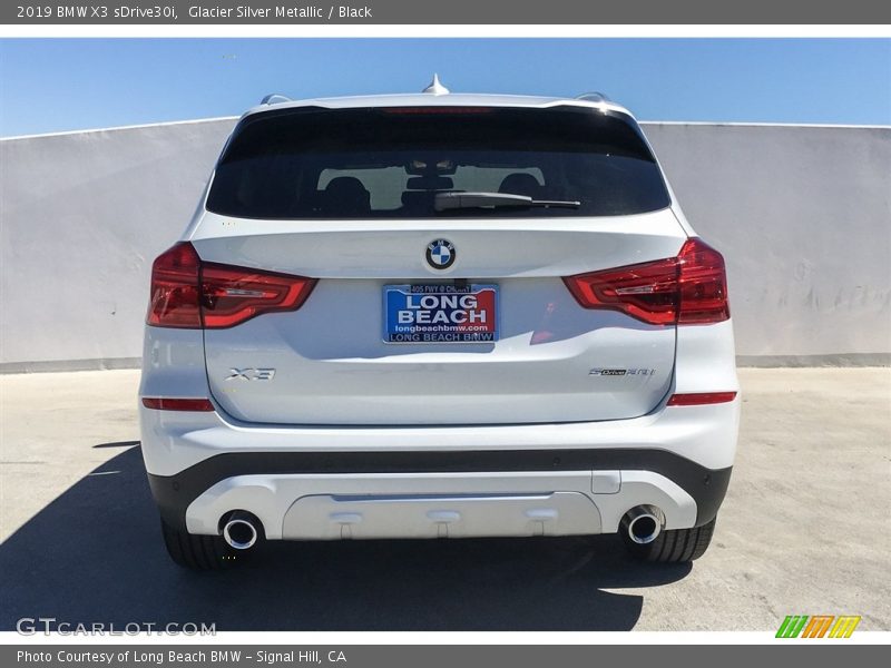 Glacier Silver Metallic / Black 2019 BMW X3 sDrive30i