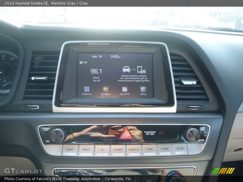 Machine Gray / Gray 2019 Hyundai Sonata SE