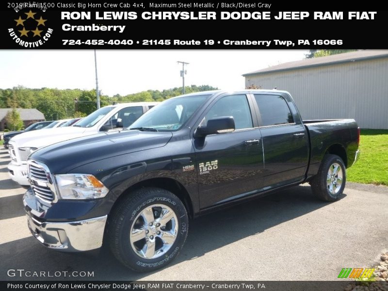 Maximum Steel Metallic / Black/Diesel Gray 2019 Ram 1500 Classic Big Horn Crew Cab 4x4