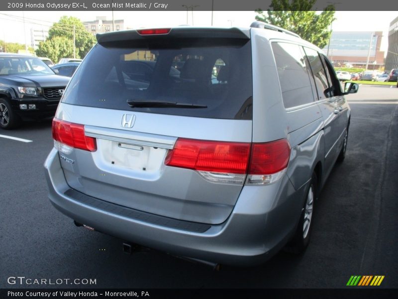 Ocean Mist Metallic / Gray 2009 Honda Odyssey EX-L