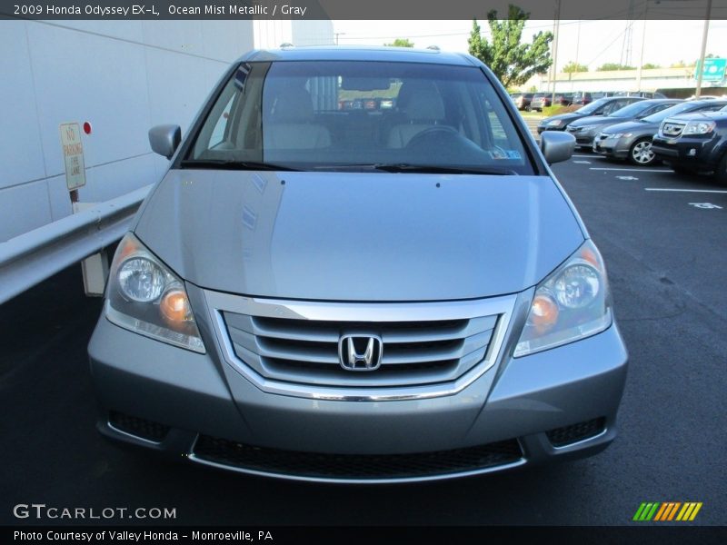 Ocean Mist Metallic / Gray 2009 Honda Odyssey EX-L