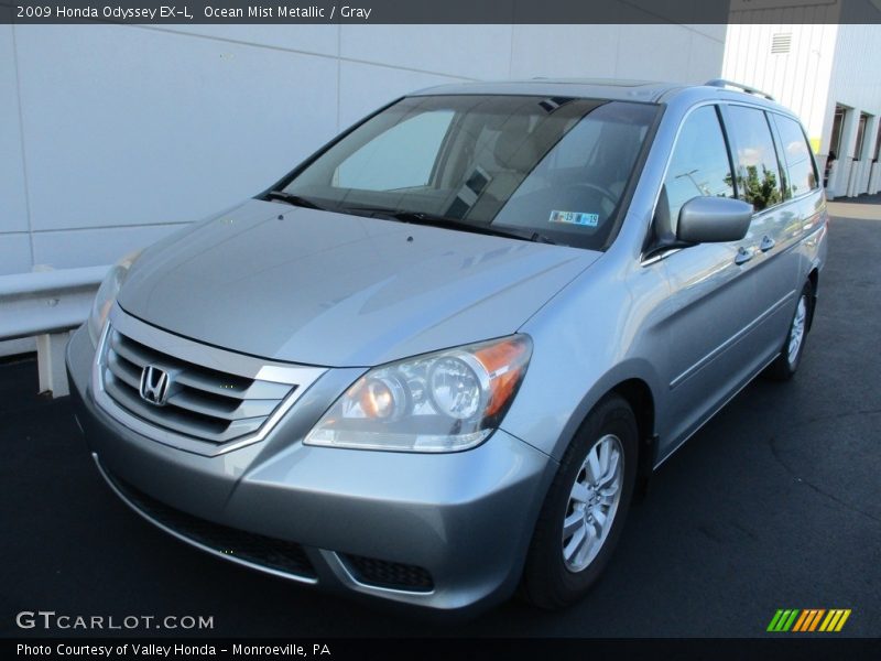 Ocean Mist Metallic / Gray 2009 Honda Odyssey EX-L