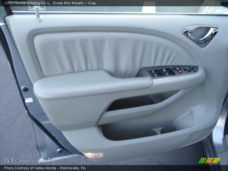 Ocean Mist Metallic / Gray 2009 Honda Odyssey EX-L