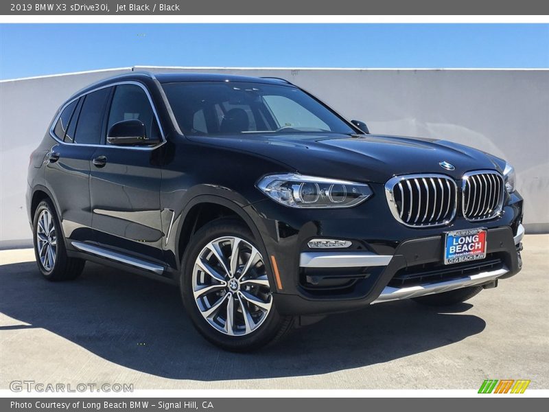 Jet Black / Black 2019 BMW X3 sDrive30i