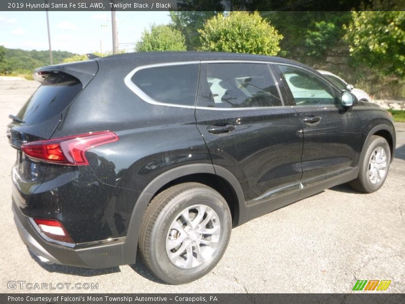 Twilight Black / Black 2019 Hyundai Santa Fe SEL AWD