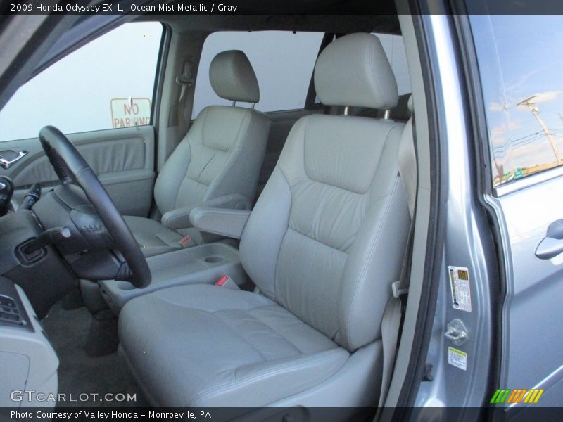 Ocean Mist Metallic / Gray 2009 Honda Odyssey EX-L