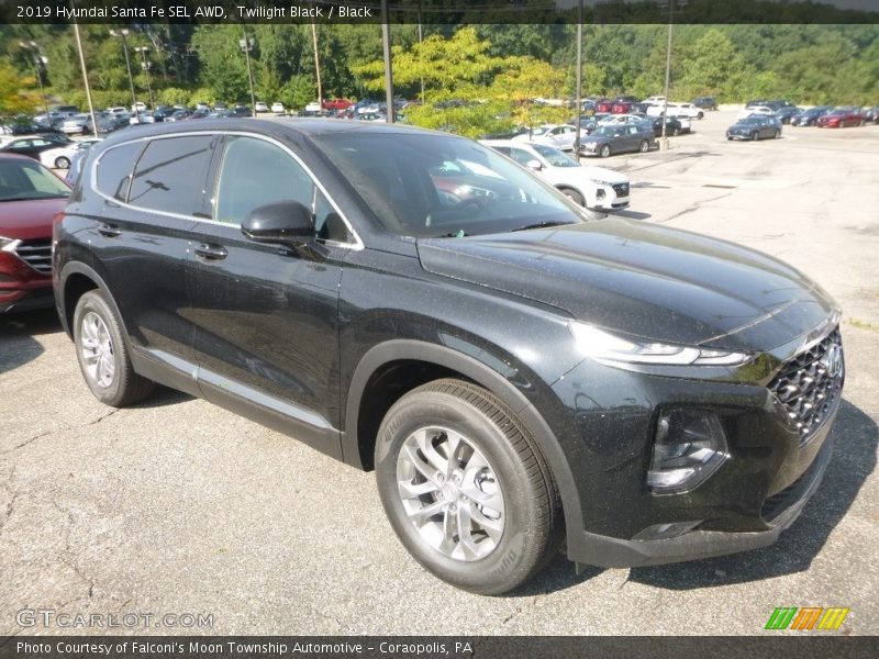 Twilight Black / Black 2019 Hyundai Santa Fe SEL AWD