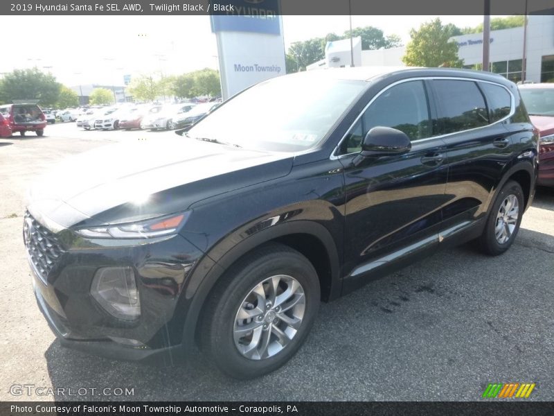 Twilight Black / Black 2019 Hyundai Santa Fe SEL AWD