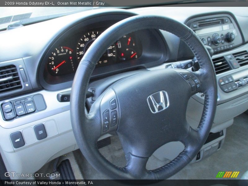 Ocean Mist Metallic / Gray 2009 Honda Odyssey EX-L