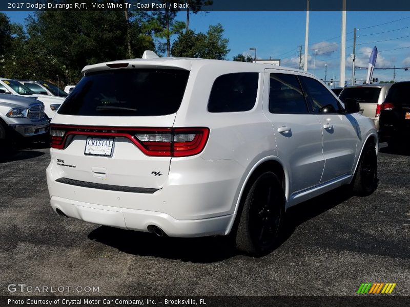 Vice White Tri-Coat Pearl / Black 2017 Dodge Durango R/T