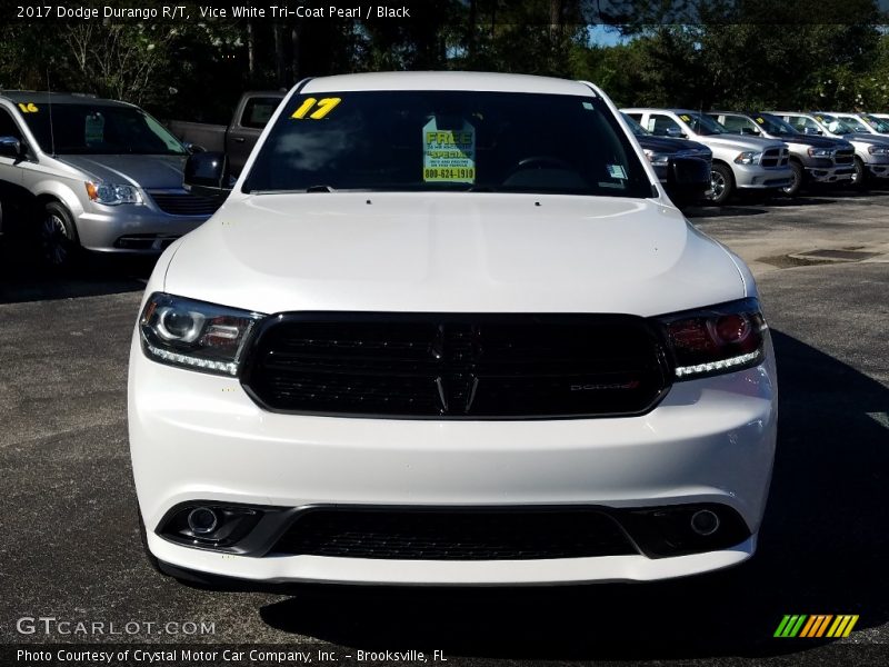 Vice White Tri-Coat Pearl / Black 2017 Dodge Durango R/T