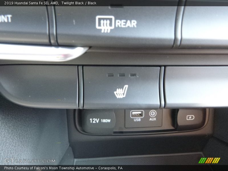 Twilight Black / Black 2019 Hyundai Santa Fe SEL AWD