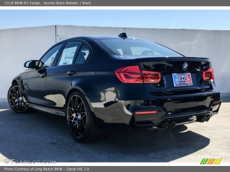 Azurite Black Metallic / Black 2018 BMW M3 Sedan