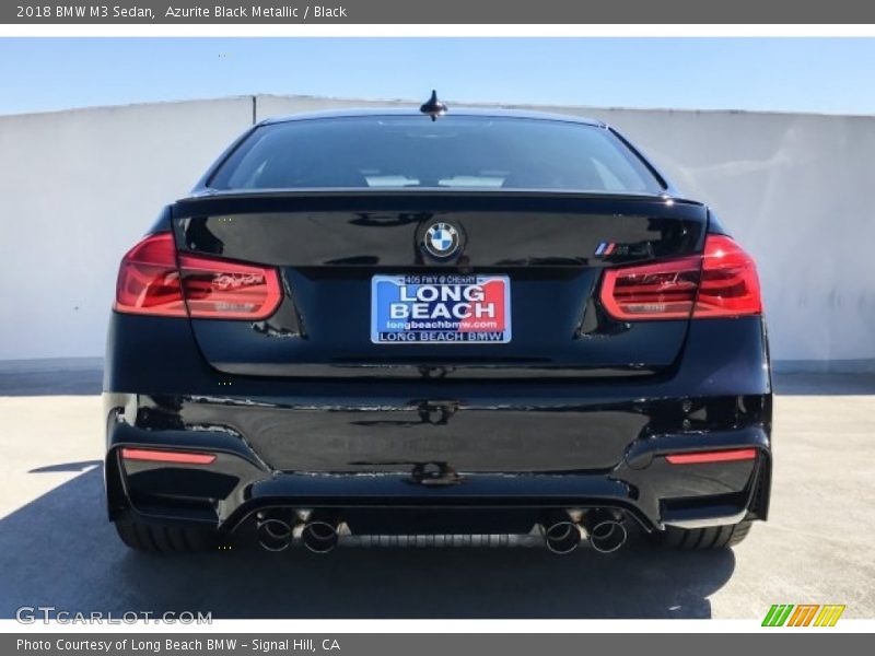 Azurite Black Metallic / Black 2018 BMW M3 Sedan