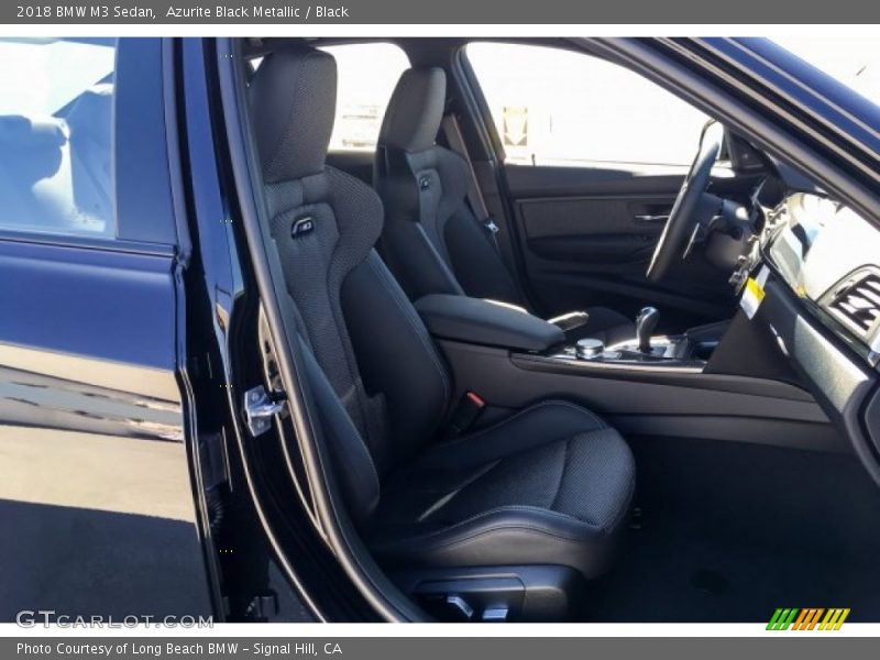 Azurite Black Metallic / Black 2018 BMW M3 Sedan