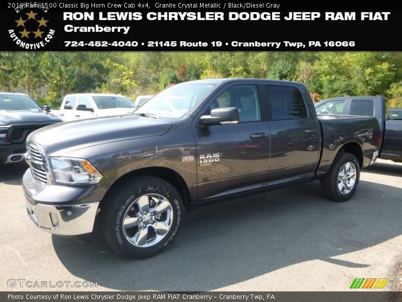 Granite Crystal Metallic / Black/Diesel Gray 2019 Ram 1500 Classic Big Horn Crew Cab 4x4