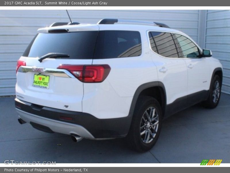 Summit White / Cocoa/Light Ash Gray 2017 GMC Acadia SLT