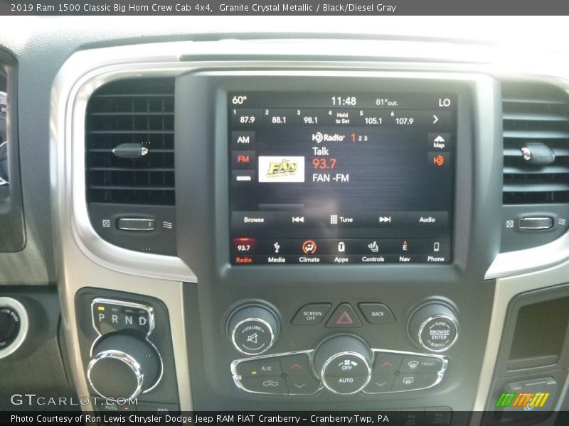 Granite Crystal Metallic / Black/Diesel Gray 2019 Ram 1500 Classic Big Horn Crew Cab 4x4