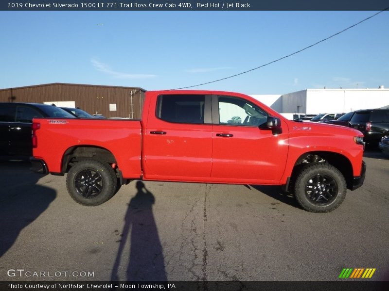 Red Hot / Jet Black 2019 Chevrolet Silverado 1500 LT Z71 Trail Boss Crew Cab 4WD