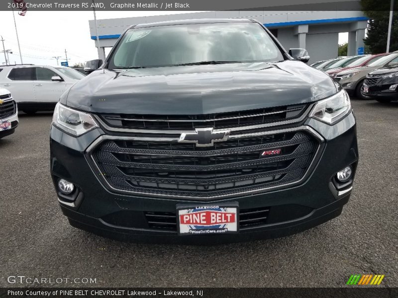 Graphite Metallic / Jet Black 2019 Chevrolet Traverse RS AWD