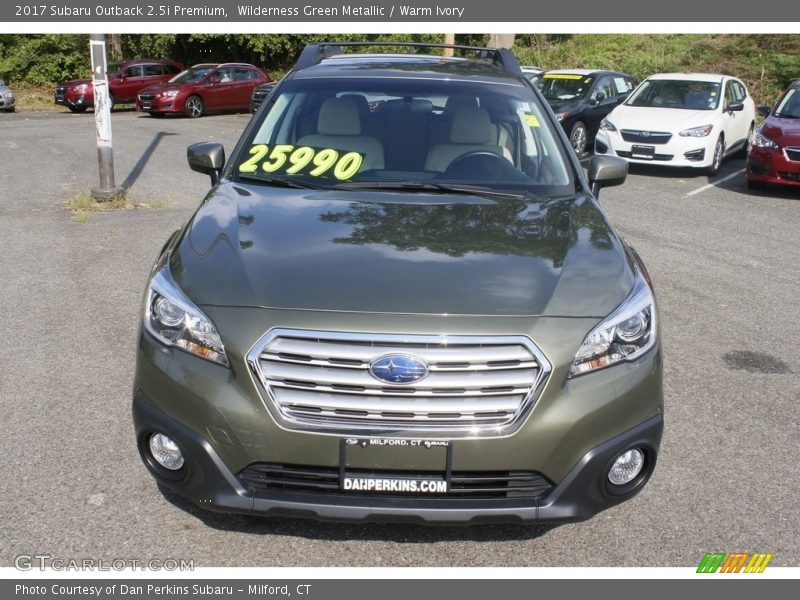 Wilderness Green Metallic / Warm Ivory 2017 Subaru Outback 2.5i Premium