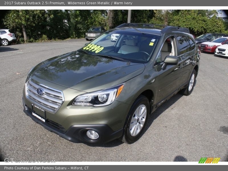 Wilderness Green Metallic / Warm Ivory 2017 Subaru Outback 2.5i Premium