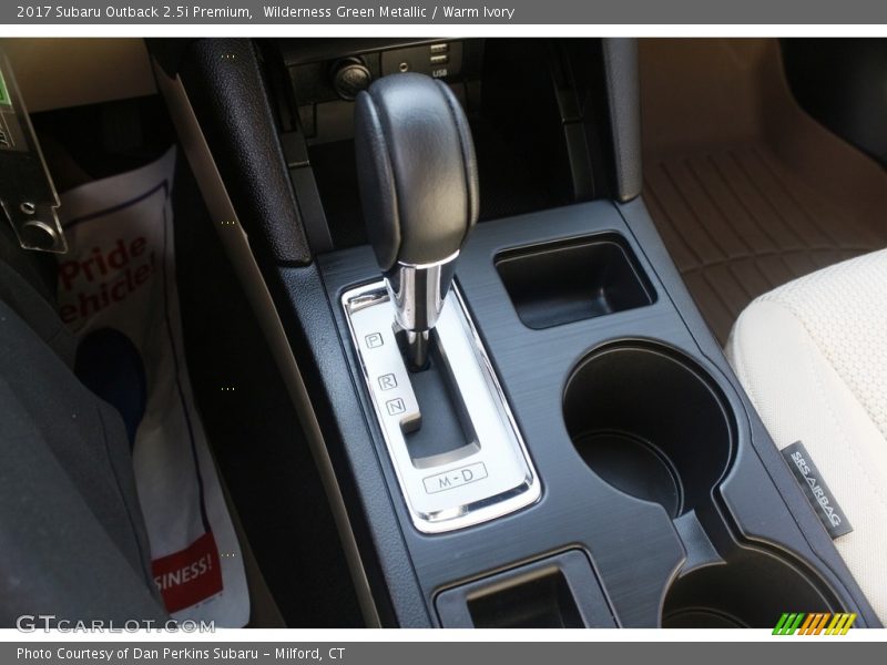 Wilderness Green Metallic / Warm Ivory 2017 Subaru Outback 2.5i Premium