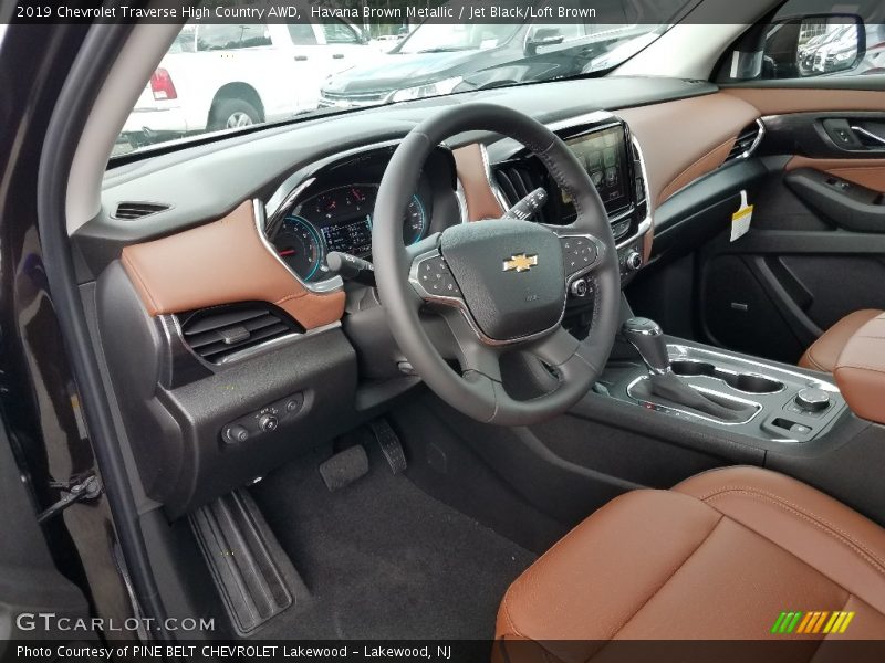 Havana Brown Metallic / Jet Black/Loft Brown 2019 Chevrolet Traverse High Country AWD