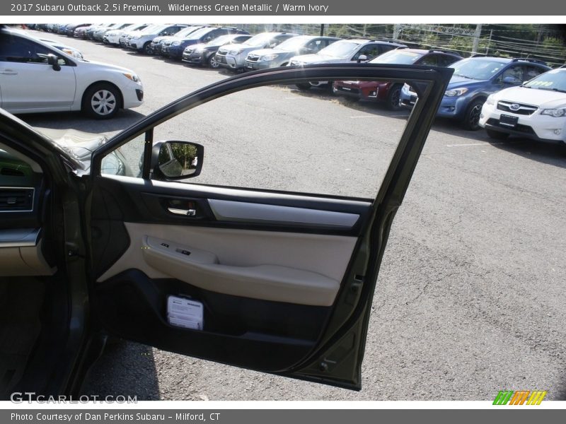 Wilderness Green Metallic / Warm Ivory 2017 Subaru Outback 2.5i Premium