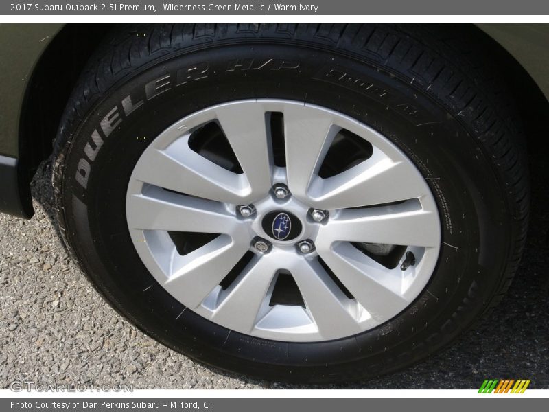 Wilderness Green Metallic / Warm Ivory 2017 Subaru Outback 2.5i Premium