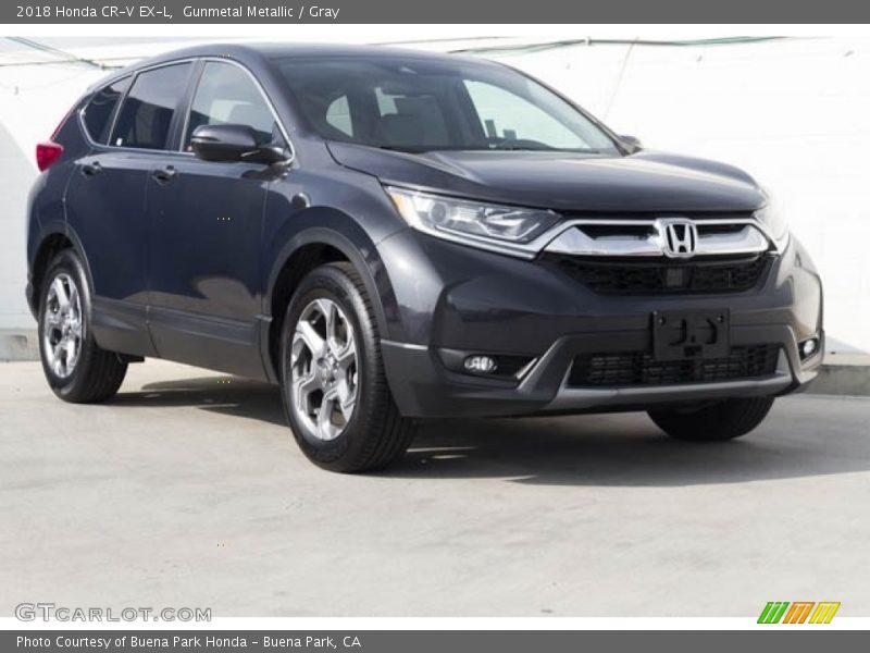 Gunmetal Metallic / Gray 2018 Honda CR-V EX-L