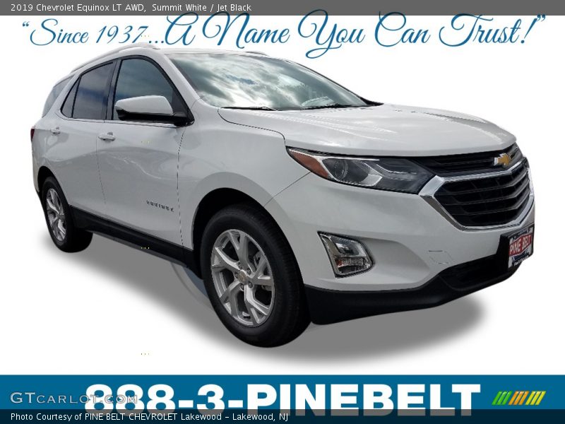 Summit White / Jet Black 2019 Chevrolet Equinox LT AWD