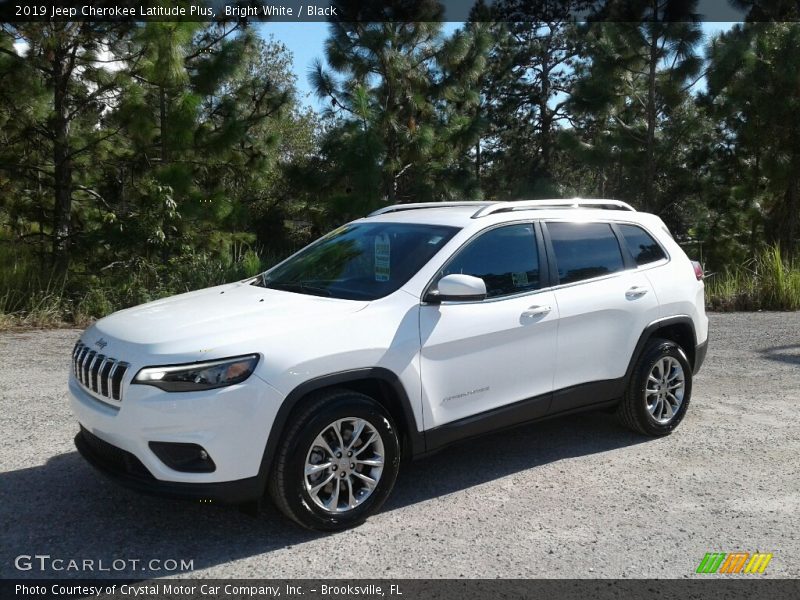 Bright White / Black 2019 Jeep Cherokee Latitude Plus