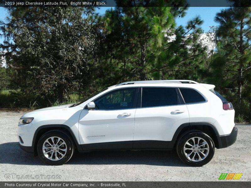 Bright White / Black 2019 Jeep Cherokee Latitude Plus