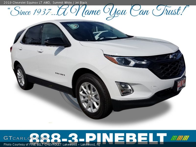 Summit White / Jet Black 2019 Chevrolet Equinox LT AWD