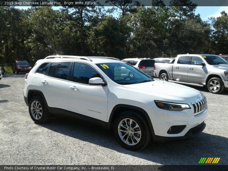 Bright White / Black 2019 Jeep Cherokee Latitude Plus