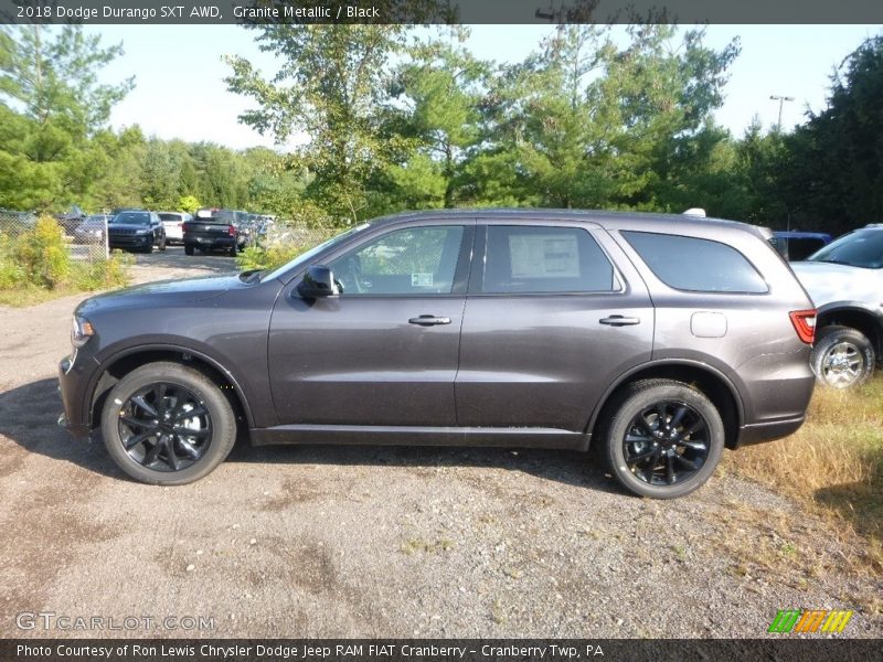 Granite Metallic / Black 2018 Dodge Durango SXT AWD
