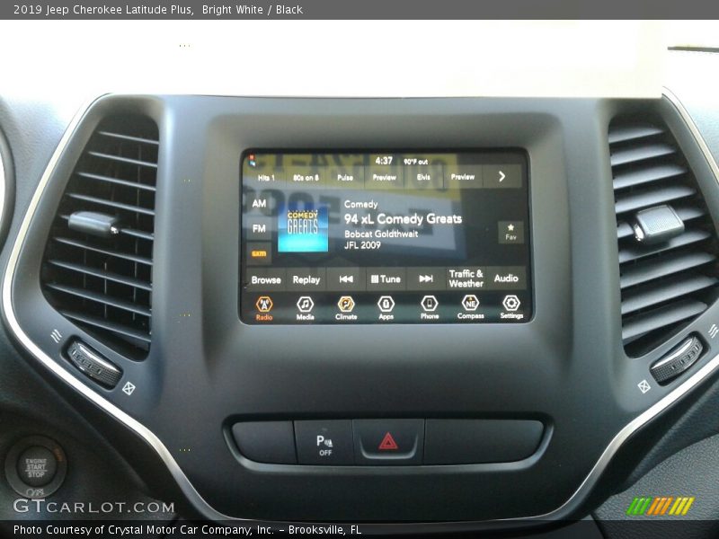 Bright White / Black 2019 Jeep Cherokee Latitude Plus