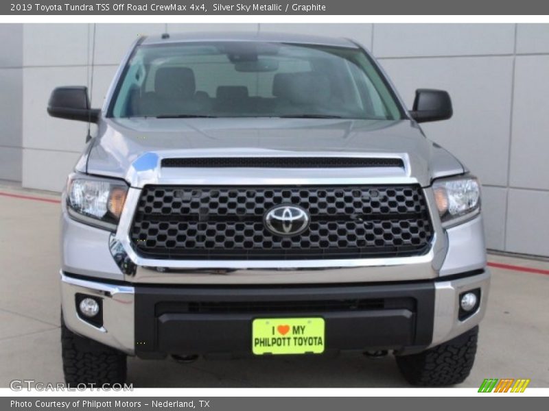 Silver Sky Metallic / Graphite 2019 Toyota Tundra TSS Off Road CrewMax 4x4