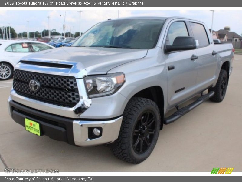 Silver Sky Metallic / Graphite 2019 Toyota Tundra TSS Off Road CrewMax 4x4
