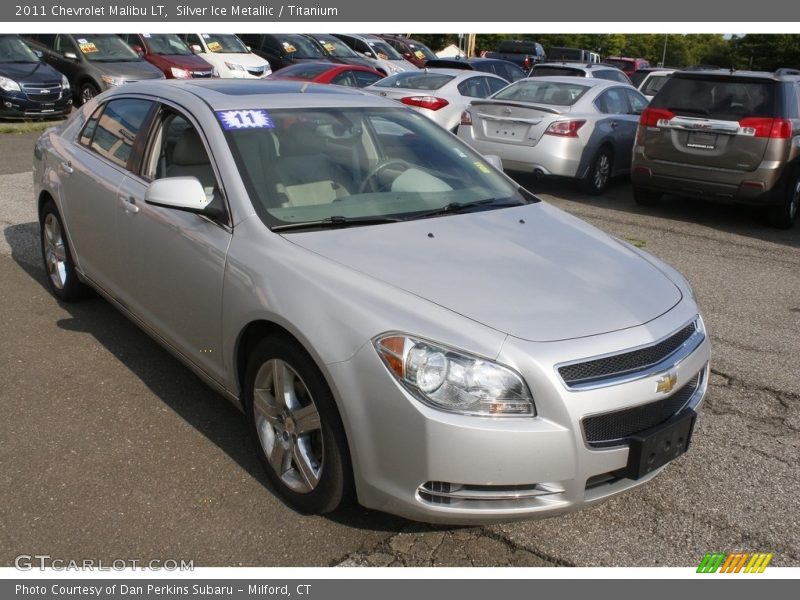 Silver Ice Metallic / Titanium 2011 Chevrolet Malibu LT