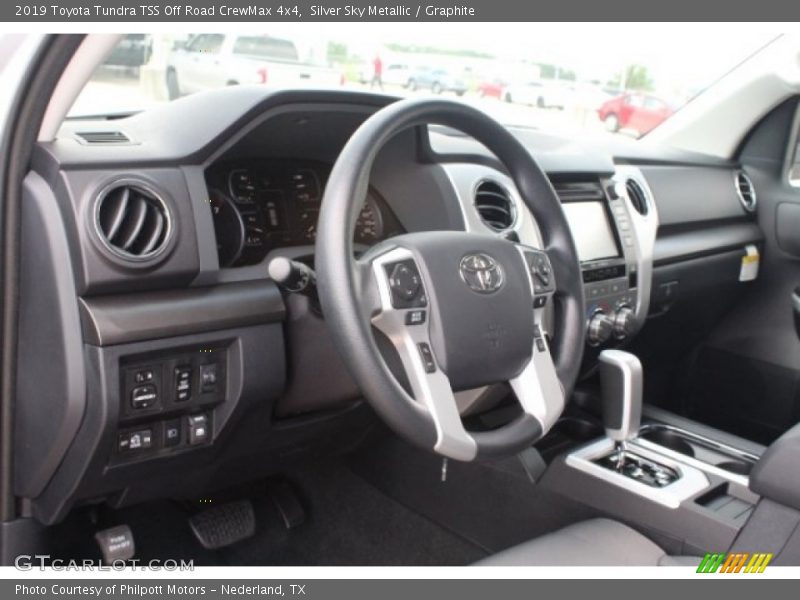 Silver Sky Metallic / Graphite 2019 Toyota Tundra TSS Off Road CrewMax 4x4