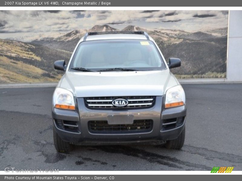 Champagne Metallic / Beige 2007 Kia Sportage LX V6 4WD