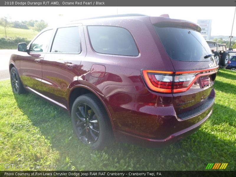 Octane Red Pearl / Black 2018 Dodge Durango R/T AWD