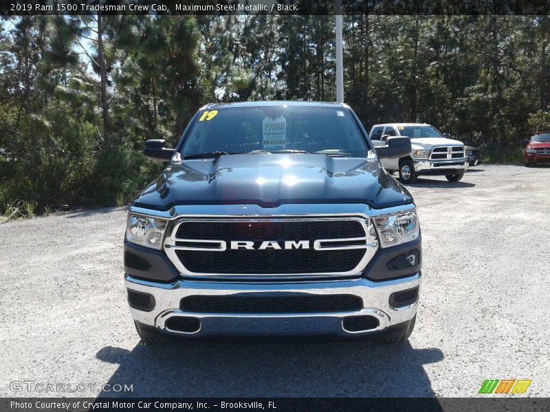 Maximum Steel Metallic / Black 2019 Ram 1500 Tradesman Crew Cab